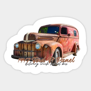 1947 Ford Panel Delivery Truck School Bus Sticker